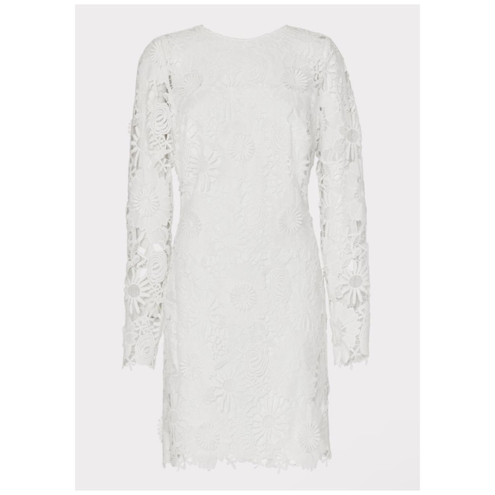 Milly | Nessa 3D White Lace Mini Dress LWD Bride | 4 - Picture 3 of 16